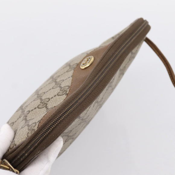 GUCCI GG Supreme Shoulder Bag PVC Beige Gold 56 02 068 Auth 196956