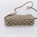 GUCCI GG Supreme Shoulder Bag PVC Beige Gold 56 02 068 Auth 196956-9