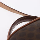 CELINE Macadam Canvas Hand Bag PVC Leather 2way Brown Gold Auth 196958-8