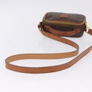 CELINE Macadam Canvas Hand Bag PVC Leather 2way Brown Gold Auth 196958-9
