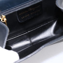 Salvatore Ferragamo Gancini Hand Bag Leather Black Gold Auth 196959A-15