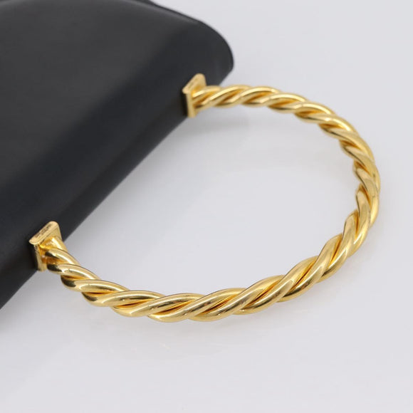 Salvatore Ferragamo Gancini Hand Bag Leather Black Gold Auth 196959A