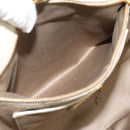 Miu Miu Hand Bag Leather Ivory Gold Auth 196961A-21