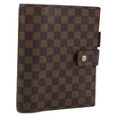 LOUIS VUITTON Damier Ebene Agenda GM Day Planner Cover R20107 LV Auth 196962-1