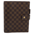 LOUIS VUITTON Damier Ebene Agenda GM Day Planner Cover R20107 LV Auth 196962-13