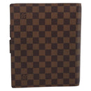 LOUIS VUITTON Damier Ebene Agenda GM Day Planner Cover R20107 LV Auth 196962-2