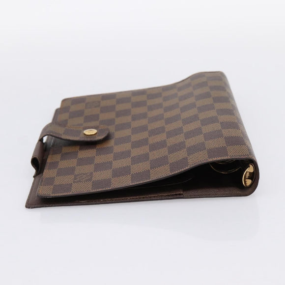 LOUIS VUITTON Damier Ebene Agenda GM Day Planner Cover R20107 LV Auth 196962