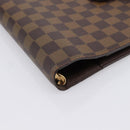 LOUIS VUITTON Damier Ebene Agenda GM Day Planner Cover R20107 LV Auth 196962-15