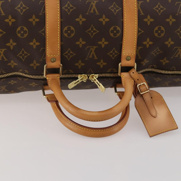 LOUIS VUITTON Monogram Keepall 55 Boston Bag M41424 LV Auth 196969V