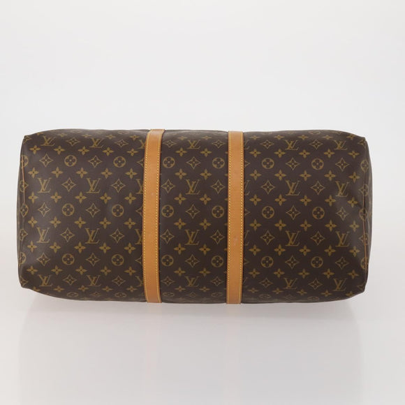 LOUIS VUITTON Monogram Keepall 55 Boston Bag M41424 LV Auth 196969V