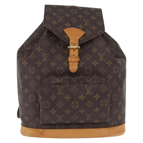 LOUIS VUITTON Monogram Montsouris GM Backpack M51135 LV Auth 196971