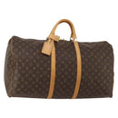 LOUIS VUITTON Monogram Keepall 60 Boston Bag M41422 LV Auth 196972-1