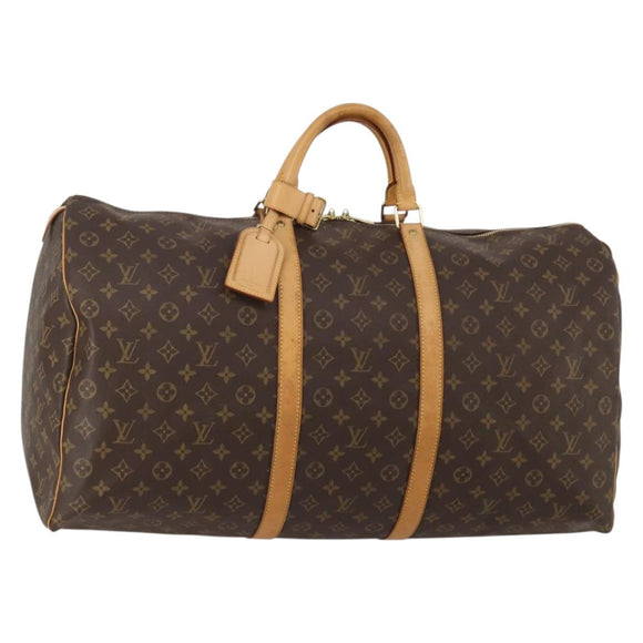 LOUIS VUITTON Monogram Keepall 60 Boston Bag M41422 LV Auth 196972