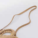 Miu Miu Matelasse Hand Bag Leather 2way Beige Gold Auth 196973V-14