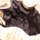 Miu Miu Matelasse Hand Bag Leather 2way Beige Gold Auth 196973V-20