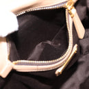 Miu Miu Matelasse Hand Bag Leather 2way Beige Gold Auth 196973V-23