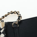 CHANEL Mini Matelasse Chain Shoulder Pouch Satin Beige Silver CC Auth 196975M-16