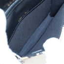 CHANEL Mini Matelasse Chain Shoulder Pouch Satin Beige Silver CC Auth 196975M-18
