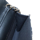 CHANEL Mini Matelasse Chain Shoulder Pouch Satin Beige Silver CC Auth 196975M-19