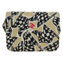 CHANEL Mini Matelasse Chain Shoulder Pouch Satin Beige Silver CC Auth 196975M-3