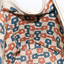 GUCCI GG Canvas Guccissima Hand Bag Leather White Gold 146002 Auth 196977V-19
