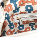 GUCCI GG Canvas Guccissima Hand Bag Leather White Gold 146002 Auth 196977V-20