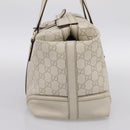 GUCCI GG Canvas Guccissima Hand Bag Leather White Gold 146002 Auth 196977V-4
