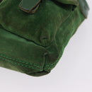 BALENCIAGA Chain Hand Bag Suede Green Auth 196979-12