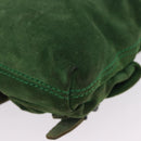 BALENCIAGA Chain Hand Bag Suede Green Auth 196979-14