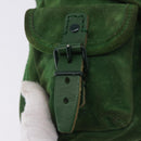 BALENCIAGA Chain Hand Bag Suede Green Auth 196979-15