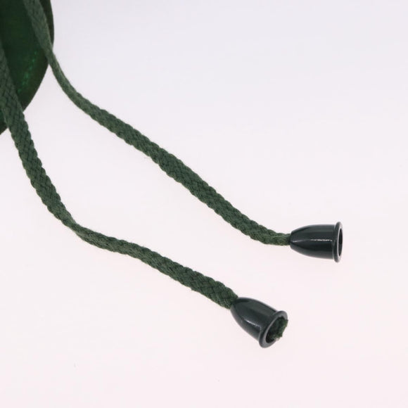 BALENCIAGA Chain Hand Bag Suede Green Auth 196979