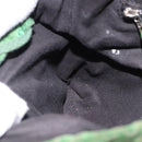 BALENCIAGA Chain Hand Bag Suede Green Auth 196979-22