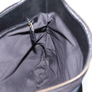 GUCCI Interlocking G Shoulder Bag Velor Black Gold 115568 Auth 196980V-17