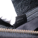 GUCCI Interlocking G Shoulder Bag Velor Black Gold 115568 Auth 196980V-21