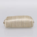 Miu Miu Matelasse Clutch Bag Leather Gold Auth 196981A-5