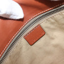 CELINE Shoulder Bag Leather Brown Silver Auth 196983-20
