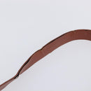 CELINE Shoulder Bag Leather Brown Silver Auth 196983-8