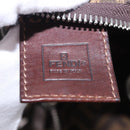 FENDI Zucca Canvas Mamma Baguette Shoulder Bag Brown Black Auth 196984-19