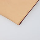 LOUIS VUITTON Nomad leather Clutch Bag Beige LV Auth 196985V-10