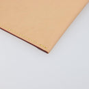 LOUIS VUITTON Nomad leather Clutch Bag Beige LV Auth 196985V-11