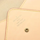 LOUIS VUITTON Nomad leather Clutch Bag Beige LV Auth 196985V-15