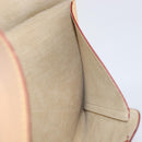 LOUIS VUITTON Nomad leather Clutch Bag Beige LV Auth 196985V-17