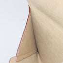 LOUIS VUITTON Nomad leather Clutch Bag Beige LV Auth 196985V-18
