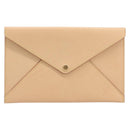 LOUIS VUITTON Nomad leather Clutch Bag Beige LV Auth 196985V-2