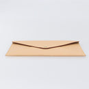 LOUIS VUITTON Nomad leather Clutch Bag Beige LV Auth 196985V-7