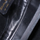 Salvatore Ferragamo Gancini Shoulder Bag Suede 2way Black Gold Auth 196987-11