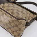 GUCCI GG Canvas GG Crystal Bag Coated Canvas Beige Gold 181483 Auth 196990-9