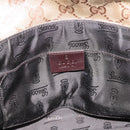 GUCCI GG Canvas GG Crystal Bag Coated Canvas Beige Gold 181483 Auth 196990-17