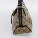GUCCI GG Canvas GG Crystal Bag Coated Canvas Beige Gold 181483 Auth 196990-4
