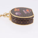 LOUIS VUITTON Monogram Porte Cles Boite Chapeau metal Gold M63089 Auth 196993M-14